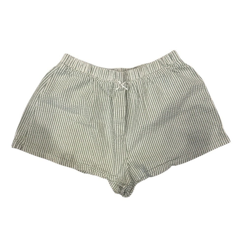 Altar'd State Green Stripe Drawstring Shorts